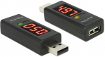 DeLOCK adapteri - Ampeeri & Volttimittari USB-laitteille, A ur -A na DeLOCK adapteri - Ampeeri & Volttimittari USB-laitteille, A ur -A na