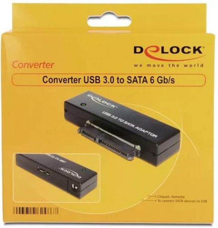 DeLOCK USB 3.0 - SATA telakka-asema, 6Gb/s, musta