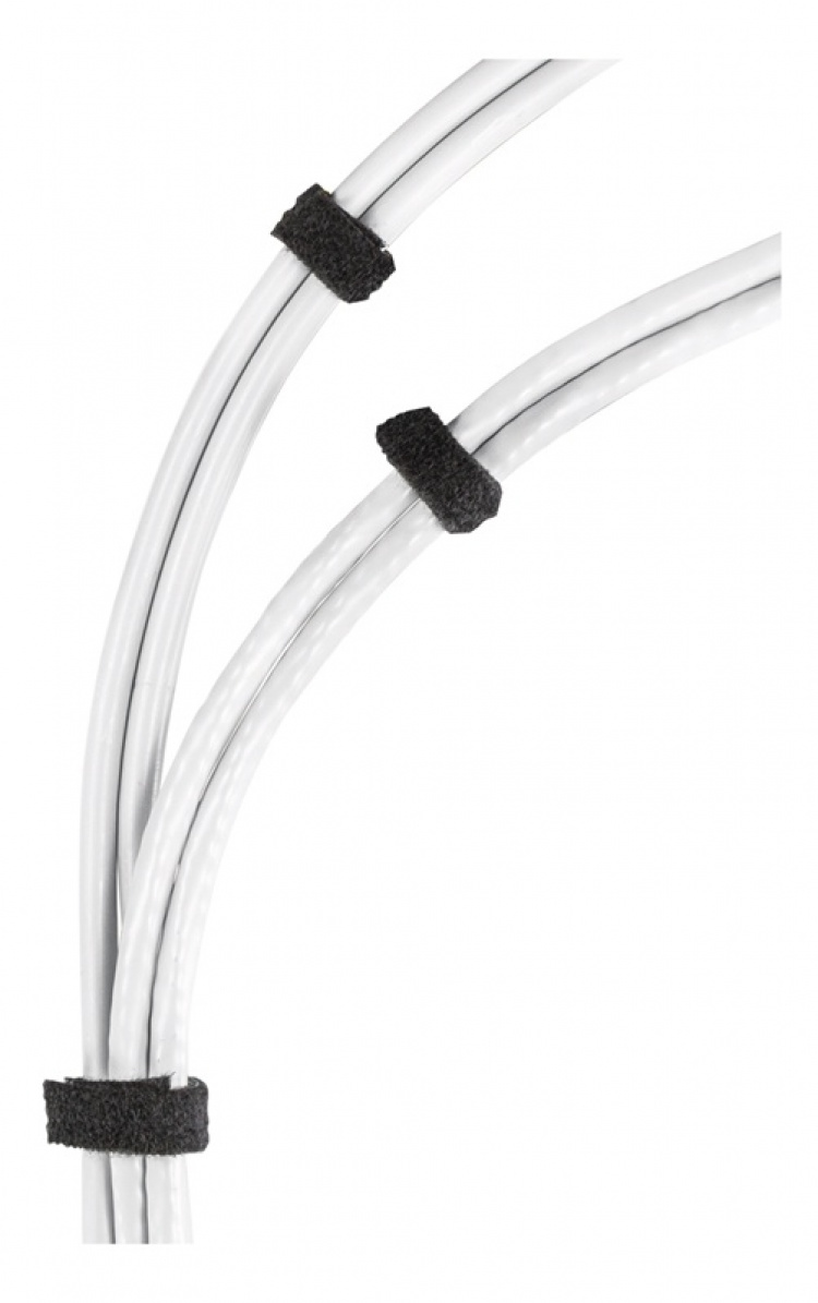 DELTACO tarranauha, 10mm leveys, 25m rulla, musta