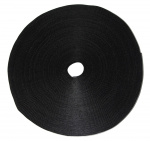 DELTACO tarranauha, 10mm leveys, 25m rulla, musta