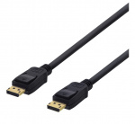 DELTACO DisplayPort-näyttökaapeli, 20-pin uros - uros, 15m, musta DELTACO DisplayPort-näyttökaapeli, 20-pin uros - uros, 15m, musta