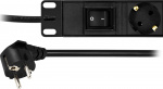 DELTACO virtapaneeli, 8xCEE 7/4, 1xCEE 7/7, kytkin, 3m kaapeli, musta DELTACO virtapaneeli, 8xCEE 7/4, 1xCEE 7/7, kytkin, 3m kaapeli, musta