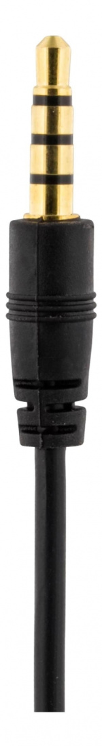 DELTACO stereoheadset, 32 Ohm, 1x3,5mm, 4-pin, 1,8m musta/punainen