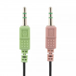 DELTACO headset, mikrofoni, äänen voimakkuuden säätö, 2m kaapeli