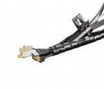 DELTACO Kaapelipiilo nylonista, 25mm halkaisija, 2,5m, musta