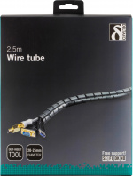 DELTACO Kaapelipiilo nylonista, 25mm halkaisija, 2,5m, musta