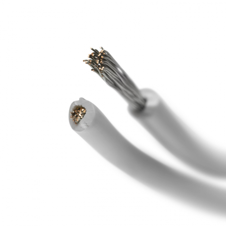 DELTACO Kaiutinkaapeli, 2x0,75mm, valkoinen, kela 100m