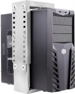 DELTACO tietokoneen pöytä- ja seinäasennusteline, hopea