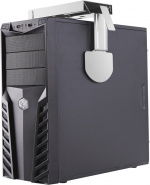 DELTACO tietokoneen pöytä- ja seinäasennusteline, hopea