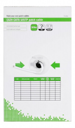 DELTACO U/UTP Cat6 -laitekaapeli, 305m laatikko, 250MHz, LSZH, valk.