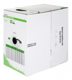 DELTACO U/UTP Cat6 asennuskaapeli ulkokäyttöön, 305m, musta