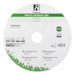 DELTACO F/UTP Cat6 asennuskaapeli ulkokäyttöön, 305m, musta