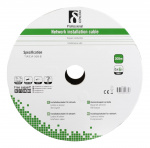 DELTACO S/FTP Cat6a asennuskaapeli ulkokäyttöön, 305m, musta