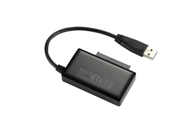 DELTACO sovitin USB 3.0 - SATA 6Gb/s, sov. 2,5