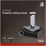 DELTACO kattokiinnike projektorille, 80-170mm korkeus, max 10kg