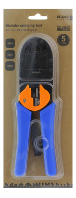 DELTACO Modulaarityökalu 4/6/8-pin-kaapelin katkaisuun/kuorintaan