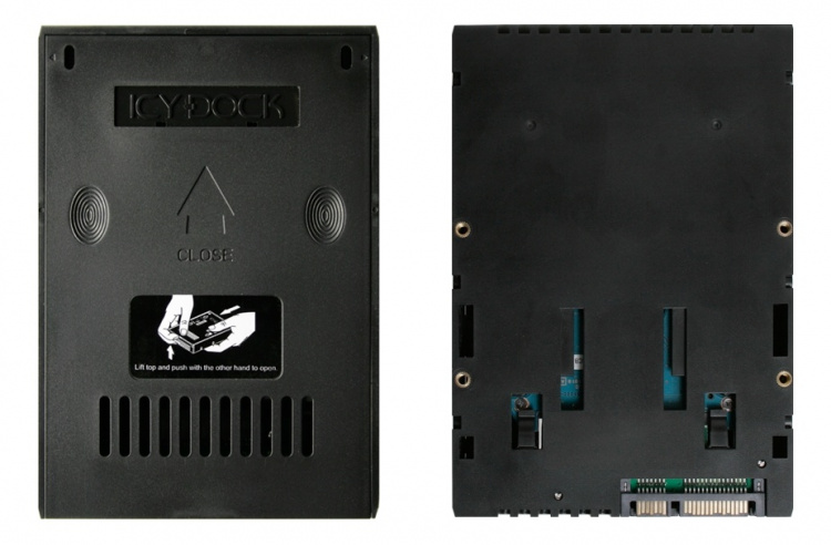 ICY DOCK EZConvert Lite 2.5” - 3,5” SAS/SATA, 15mm korkeus, musta