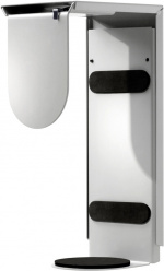 Plain, pidin tietokoneelle, asennus pöydän alle, hopeanvärinen