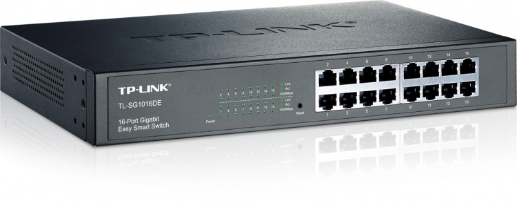 TP-LINK, verkkokytkin, 16-porttinen 10/100/1000Mbps, RJ45, musta TP-LINK, verkkokytkin, 16-porttinen 10/100/1000Mbps, RJ45, musta
