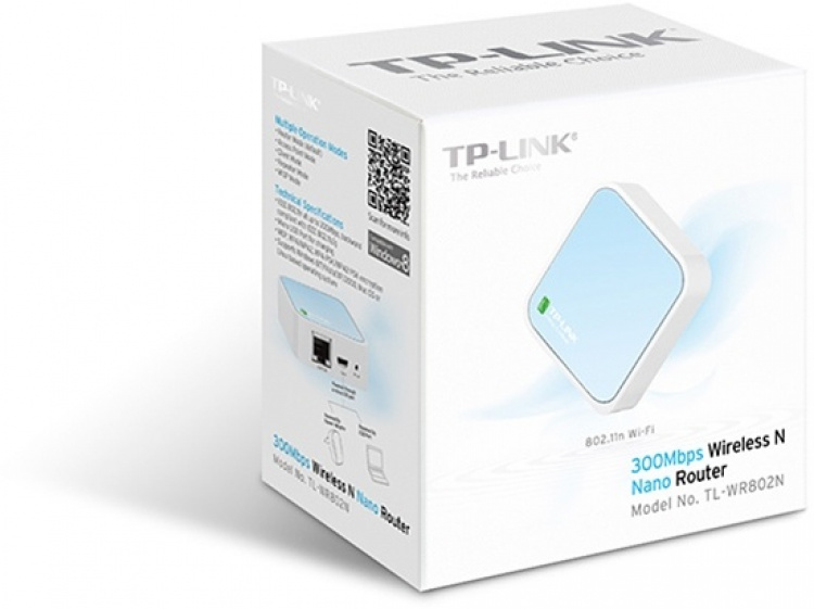 TP-LINK TL-WR802N, langaton nano N-reititin, valkoinen