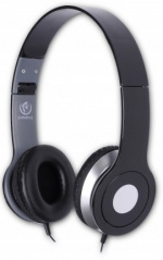 Rebeltec-kuulokkeet City, musta/hopea, (3,5 mm)