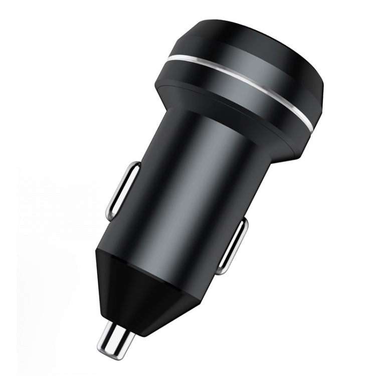 Champion Autolaturi 24W 2-porttinen musta Champion Autolaturi 24W 2-porttinen musta