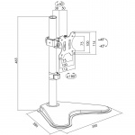 LogiLink Monitorställ/Fot Single 13-32 LogiLink Monitorställ/Fot Single 13-32