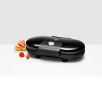 OBH Nordica-vohvelirauta 6969 Select Double, musta OBH Nordica-vohvelirauta 6969 Select Double, musta