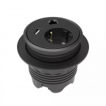 Powerdot Satellit PD10 - satellitti, CEE 7/4, RJ45, USB, musta Powerdot Satellit PD10 - satellitti, CEE 7/4, RJ45, USB, musta