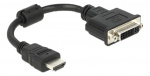 Delock Adapter HDMI male > DVI 24+5 female 20 cm Delock Adapter HDMI male > DVI 24+5 female 20 cm