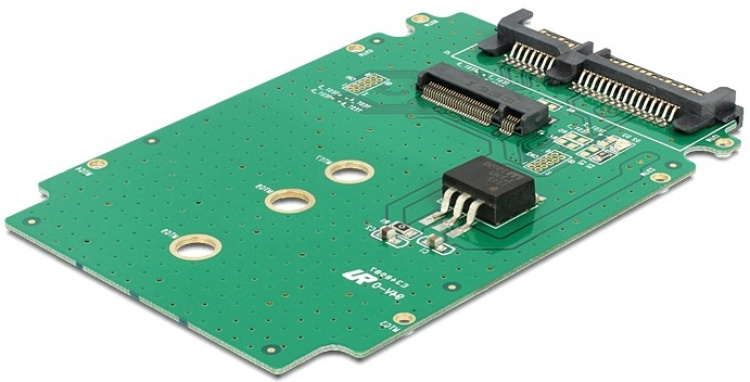 DeLOCK sovitin, 22-pinninen SATA - M.2, 6Gb/s, vihreä
