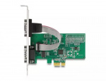 DeLOCK PCI Express x1 V2 -kortti, 2 x sarjaportti RS-232 DB9 uros