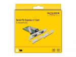DeLOCK PCI Express x1 V2 -kortti, 2 x sarjaportti RS-232 DB9 uros