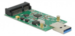 DeLOCK USB 3.0 - mSATA sovitin, 5Gb/s, 1xUSB type A uros, 1xmSATA DeLOCK USB 3.0 - mSATA sovitin, 5Gb/s, 1xUSB type A uros, 1xmSATA
