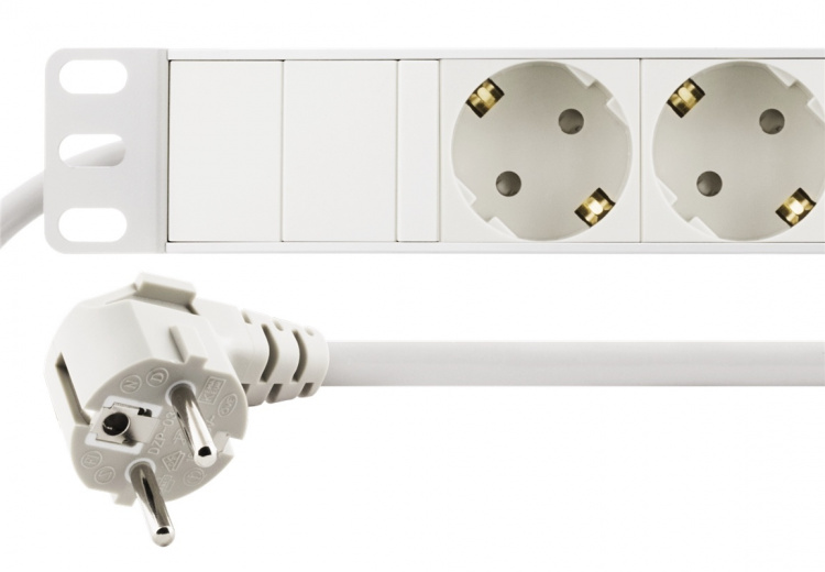 DELTACO virtapaneeli, 8xCEE 7/4, 1xCEE 7/7, kosketussuoja, valkoinen DELTACO virtapaneeli, 8xCEE 7/4, 1xCEE 7/7, kosketussuoja, valkoinen