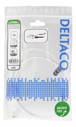 DELTACO U/UTP Cat6a laitekaapeli, 1m, 500MHz, lukitt. liitt., valk. DELTACO U/UTP Cat6a laitekaapeli, 1m, 500MHz, lukitt. liitt., valk.