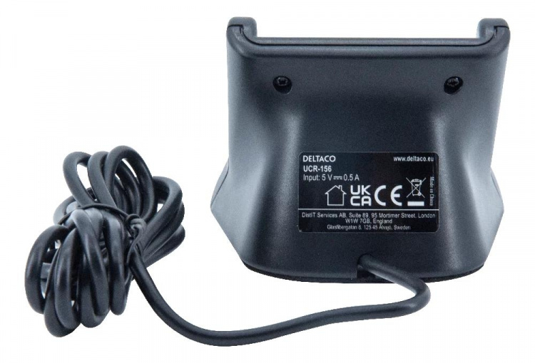 DELTACO USB-sirukortinlukija, musta DELTACO USB-sirukortinlukija, musta