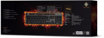 DELTACO GAMING tangentbord med membranbrytare, nordisk layout, orange belysning