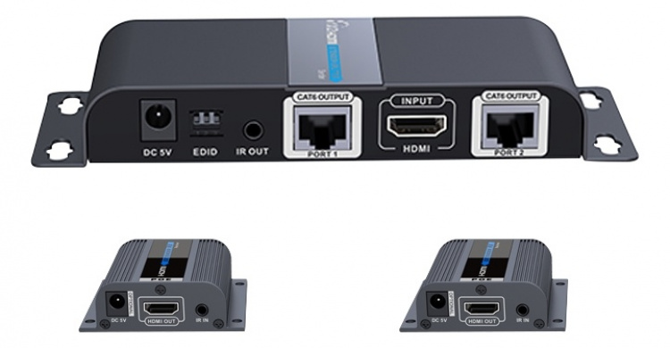LKV712 HDMI-vahvistin ja -jakaja, 1x2, toimii Ethernet-kaapelilla, 40m LKV712 HDMI-vahvistin ja -jakaja, 1x2, toimii Ethernet-kaapelilla, 40m