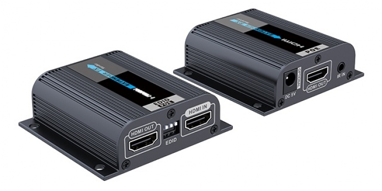 LKV372EDID HDMI-vahvistin, toimii Ethernet-kaapelin avulla, 40m, PoE LKV372EDID HDMI-vahvistin, toimii Ethernet-kaapelin avulla, 40m, PoE