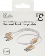 EPZI yleiskäytt. latauskaap., USB-C, Lightning, Micro USB, USB-A, 50cm EPZI yleiskäytt. latauskaap., USB-C, Lightning, Micro USB, USB-A, 50cm