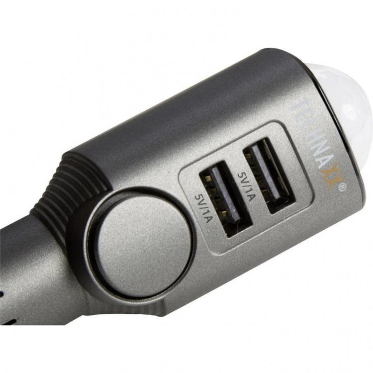 Technaxx Car Alarm + Car charger black Technaxx Car Alarm + Car charger black