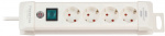 brennenstuhl Premium-Line, 4-suuntainen pistorasialista (pistorasia, jossa kytkimet ja 1,8 m kaapeli - suojakoskettimien kulma 45°, valmistettu Saksassa) valkoinen TYPE F