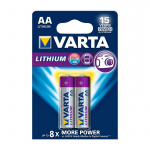 Litium Paristo AA | 1.5 V DC | 2900 mAh | 2-Blister-kortti | Harmaa / Hopea Litium Paristo AA | 1.5 V DC | 2900 mAh | 2-Blister-kortti | Harmaa / Hopea
