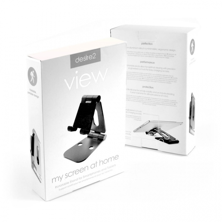 Desire2 Pöytäteline Älypuhelin ja Tabletti Musta