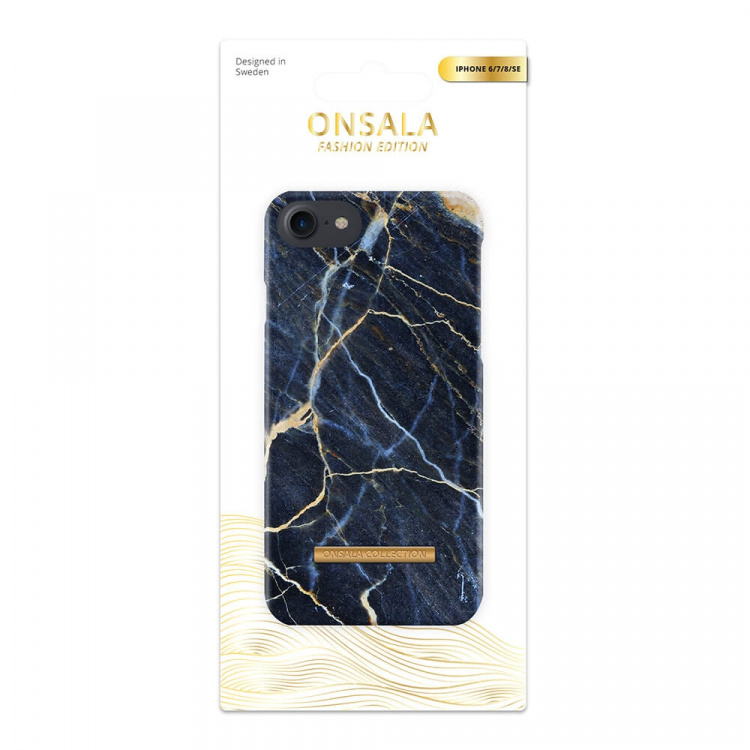 Onsala COLLECTION Suojakuori Matta Black Galaxy Marble iPhone6/7/8/SE Onsala COLLECTION Suojakuori Matta Black Galaxy Marble iPhone6/7/8/SE