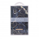 Onsala COLLECTION Suojakuori Matta Black Galaxy Marble iPhoneX/Xs