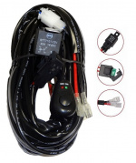 Relekaapelisarja 40A kytkimellä, LED-rampeille ja lisävaloille Relekaapelisarja 40A kytkimellä, LED-rampeille ja lisävaloille