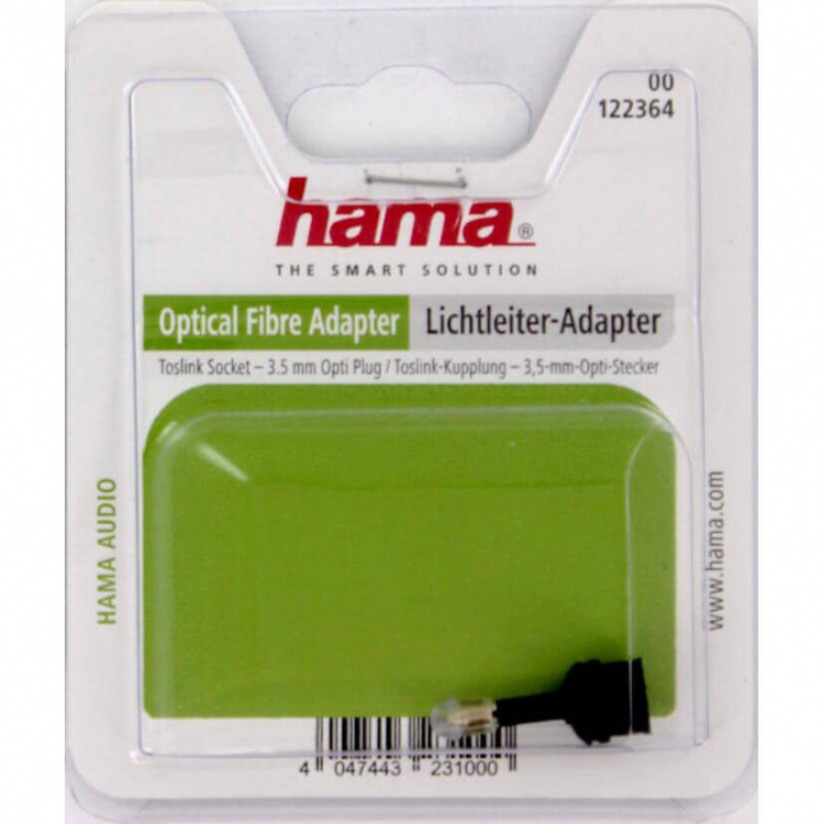 Hama Adapteri ODT Toslink 3.5mm Naaras-Uros Kulta Musta Hama Adapteri ODT Toslink 3.5mm Naaras-Uros Kulta Musta