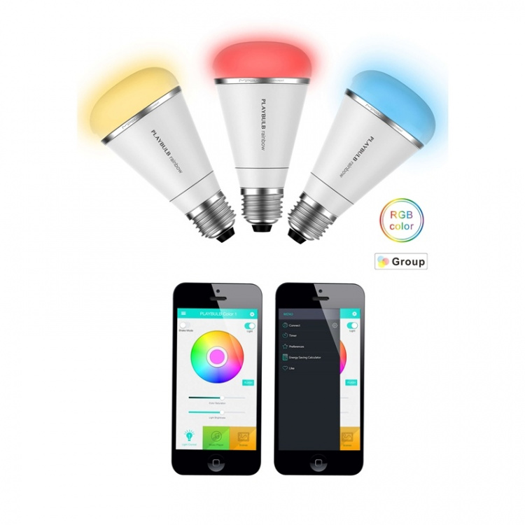 MiPow Playbulb Rainbow Valkoinen RGB BT 600lumen 10W E27 MiPow Playbulb Rainbow Valkoinen RGB BT 600lumen 10W E27